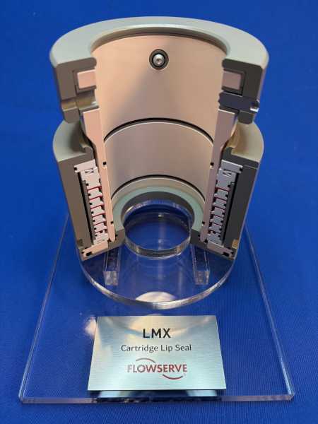 To-scale model of FlowServe's Cartridge Lip Seal