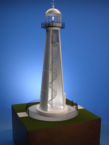 Lighthouse Model Showing Stairs